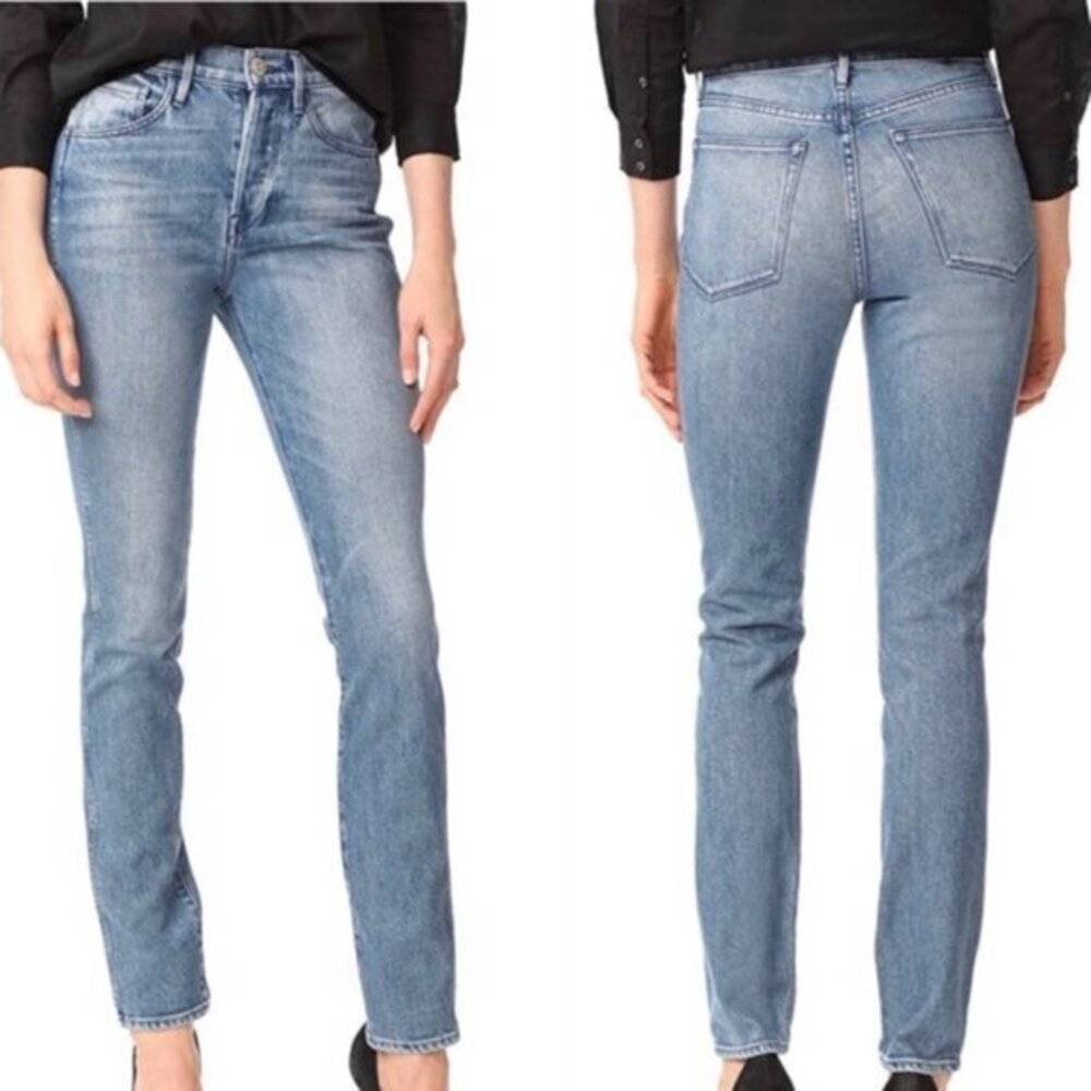 3x1 Women's Shelter Slim Pillars High Rise Cotton Blend Denim Jeans Sz‎ 25
